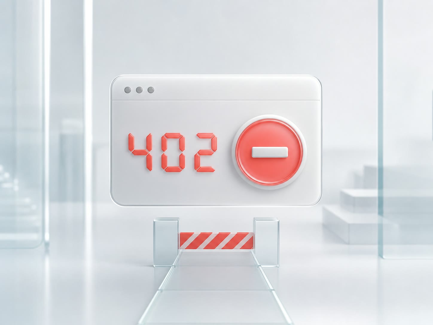 An unhelpful Error 402 dialog that blocks the user without a recovery path
