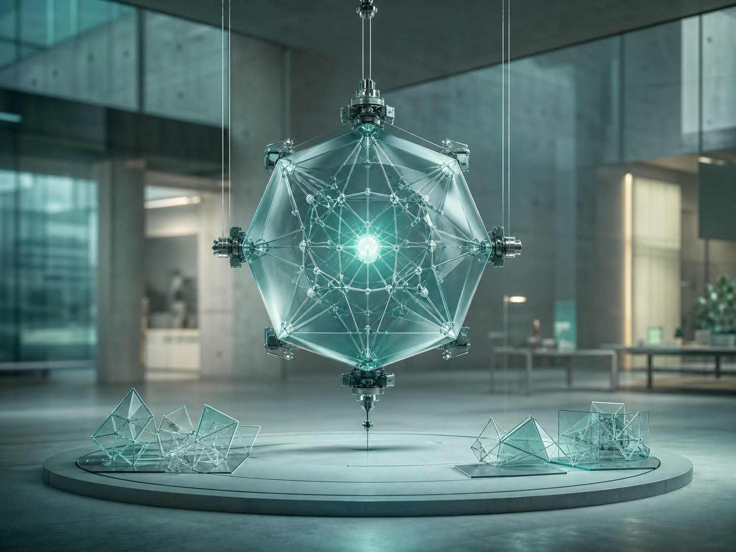 An idea refined into a precise product blueprint during scope and design