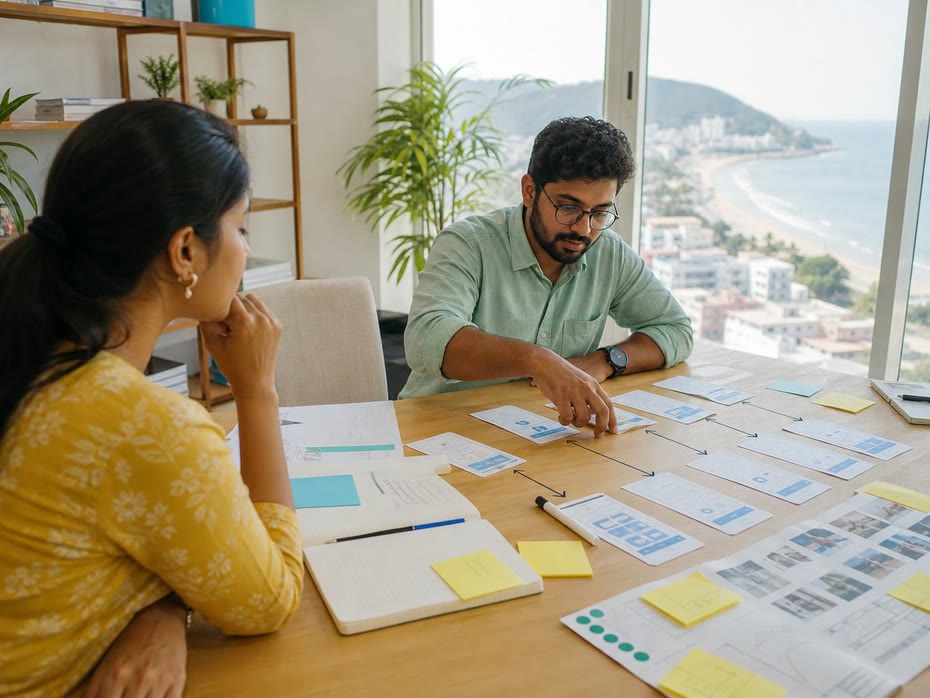 Research-led flows, so the product matches how people actually think