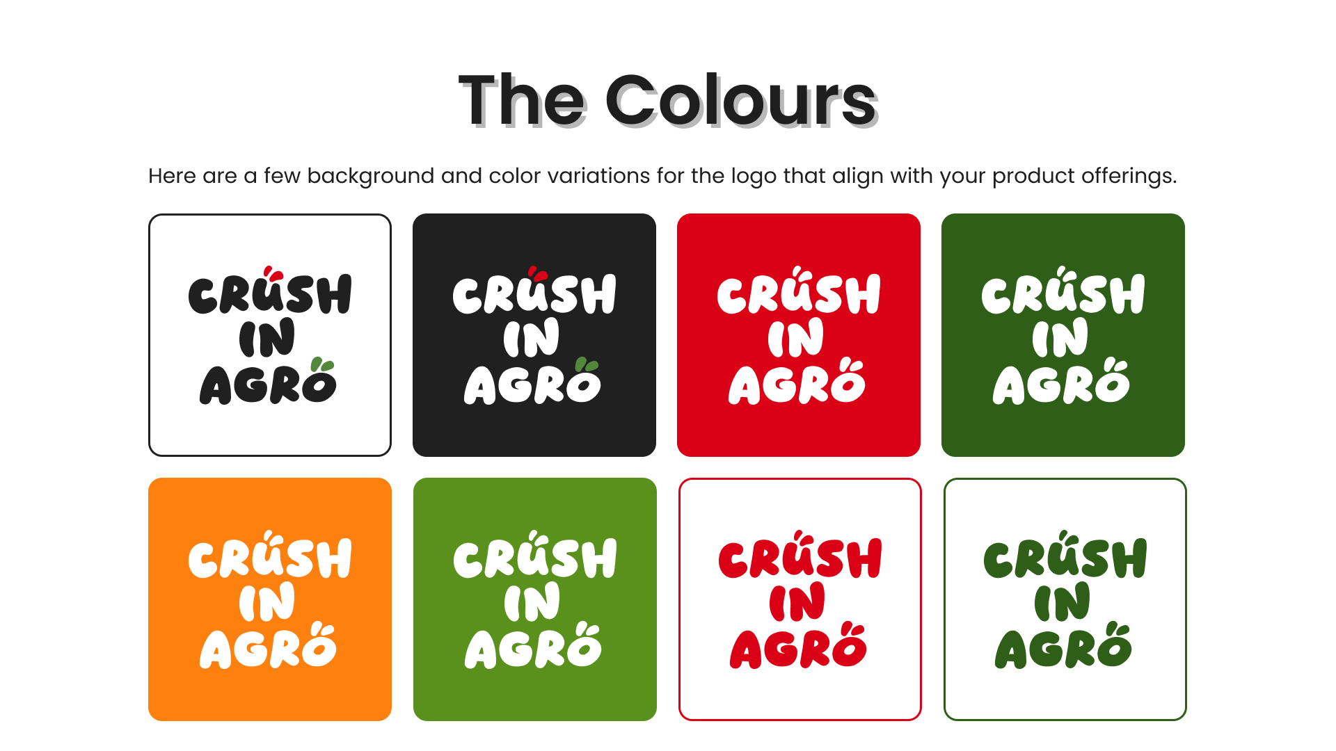 Crush In Agro design process, slide 6 of 15